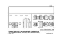 Anwesen; Bauernhaus; Typ: Lothringerhaus – Zustand um 1930; Straßenansicht